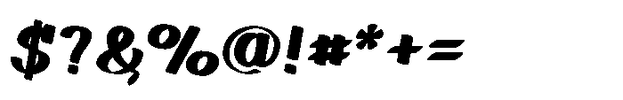 Strokelly Bold Font OTHER CHARS
