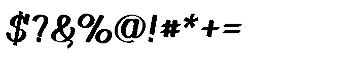 Strokelly Medium Font OTHER CHARS