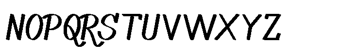 Strokelly Regular Font UPPERCASE