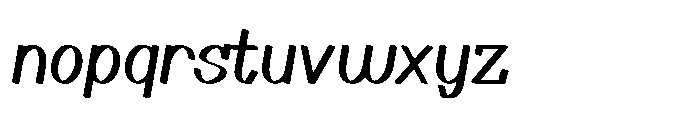 Strokelly Regular Font LOWERCASE