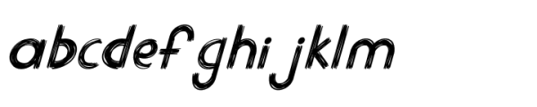 Strokes Bold Italic Font LOWERCASE