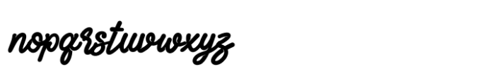 Strokey Font LOWERCASE
