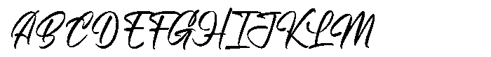 Strokia Font UPPERCASE