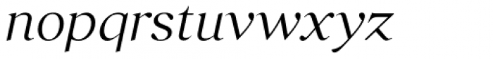 Stroma Light Italic Font LOWERCASE