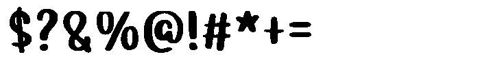 Strong Bridge Font OTHER CHARS