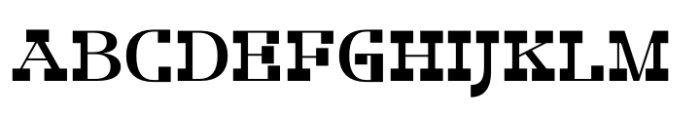 Strong Frame Regular Font UPPERCASE