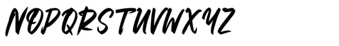 Strong Matrix Brush Font UPPERCASE