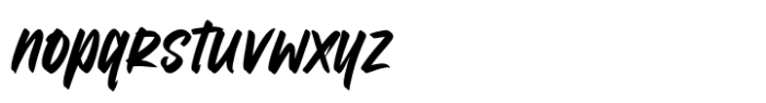Strong Matrix Brush Font LOWERCASE