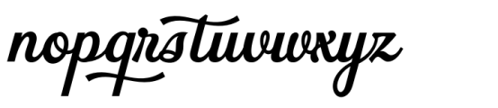 Struck Base Font LOWERCASE