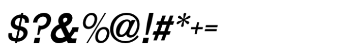 Structural Design JNL Oblique Font OTHER CHARS