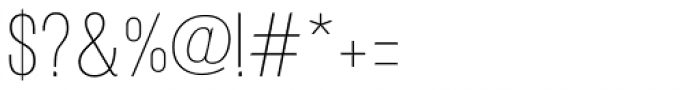 Struthio Ultralight Font OTHER CHARS