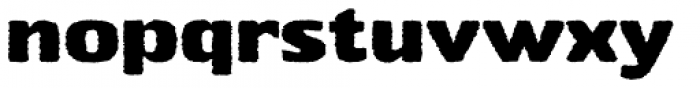 Stubby Rough Bold Font LOWERCASE