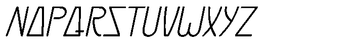 Studio Lot JNL Studio Lot Oblique JNL Oblique Font LOWERCASE