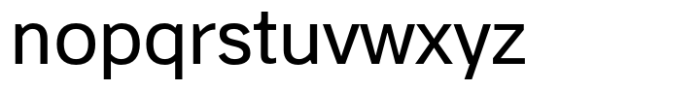 StudioSans Regular Font LOWERCASE