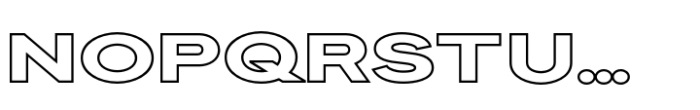 Stunout Outline Font LOWERCASE