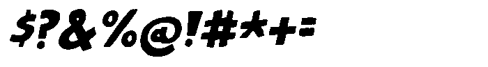 Stupid Thing Italic Font OTHER CHARS