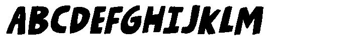 Stupid Thing Italic Font UPPERCASE