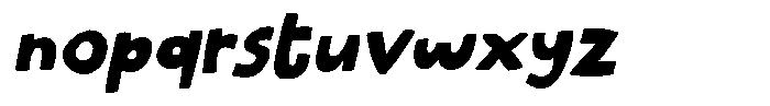 Stupid Thing Italic Font LOWERCASE