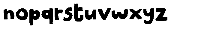 Stupid Thing Regular Font LOWERCASE
