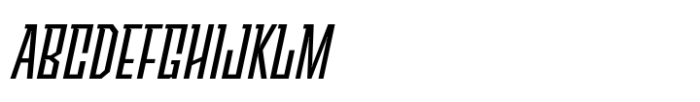 Sturgeon Oblique Font UPPERCASE
