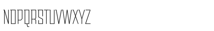 Sturgeon Thin Font LOWERCASE