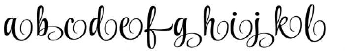 Style Endings Font LOWERCASE