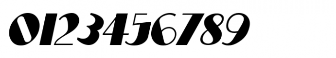 Stylized Deco JNL Oblique Font OTHER CHARS