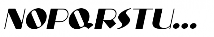 Stylized Deco JNL Oblique Font UPPERCASE