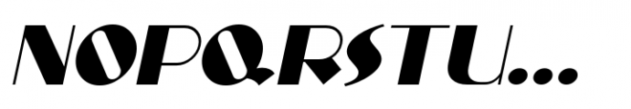 Stylized Deco JNL Oblique Font LOWERCASE