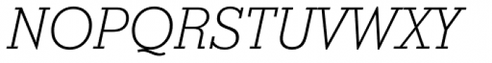Stymie Light Italic Font UPPERCASE