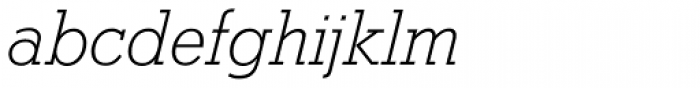 Stymie SB ExtraLight Italic Font LOWERCASE