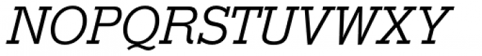 Stymie SB Light Italic Font UPPERCASE