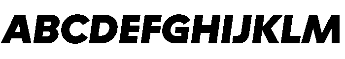 STKAstro BlackItalic Font UPPERCASE