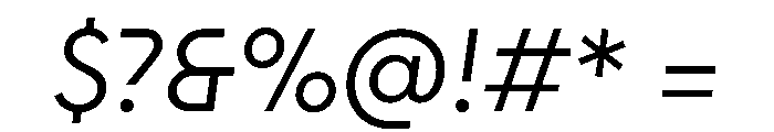 STKAstro LightItalic Font OTHER CHARS
