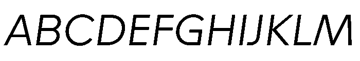 STKAstro LightItalic Font UPPERCASE