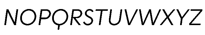 STKAstro LightItalic Font UPPERCASE