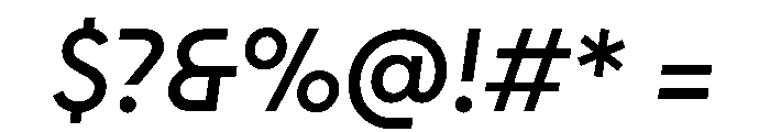 STKAstro RegularItalic Font OTHER CHARS