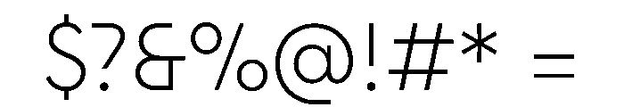 STKAstro Thin Font OTHER CHARS