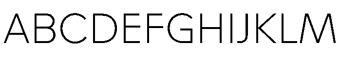 STKAstro Thin Font UPPERCASE