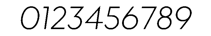 STKAstro ThinItalic Font OTHER CHARS
