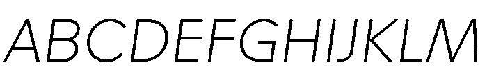 STKAstro ThinItalic Font UPPERCASE