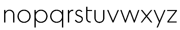 STKAstro Thin Font LOWERCASE