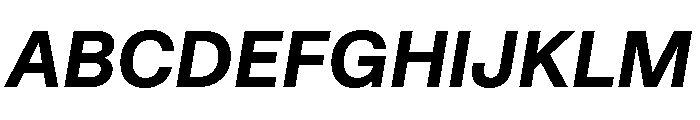 STKBureauSans BoldItalic Font UPPERCASE