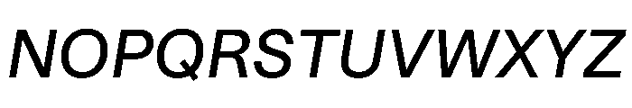 STKBureauSans Italic Font UPPERCASE