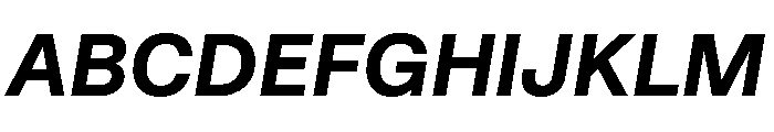 STKBureauSansCollection BoldItalic Instance Font UPPERCASE