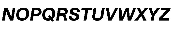STKBureauSansCollection BoldItalic Instance Font UPPERCASE