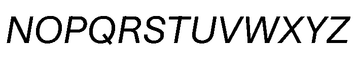 STKBureauSansCollection BookItalic Instance Font UPPERCASE