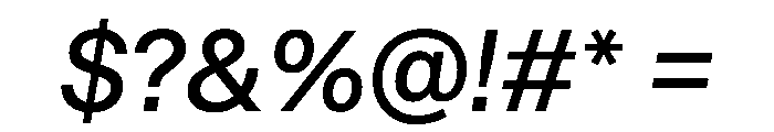 STKBureauSansCollection Italic Instance Font OTHER CHARS