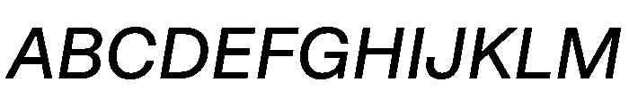 STKBureauSansCollection Italic Instance Font UPPERCASE
