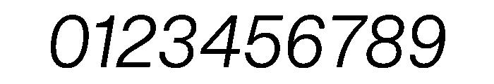 STKBureauSansCollection LightItalic Instance Font OTHER CHARS